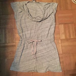 Cowl neck mini dress